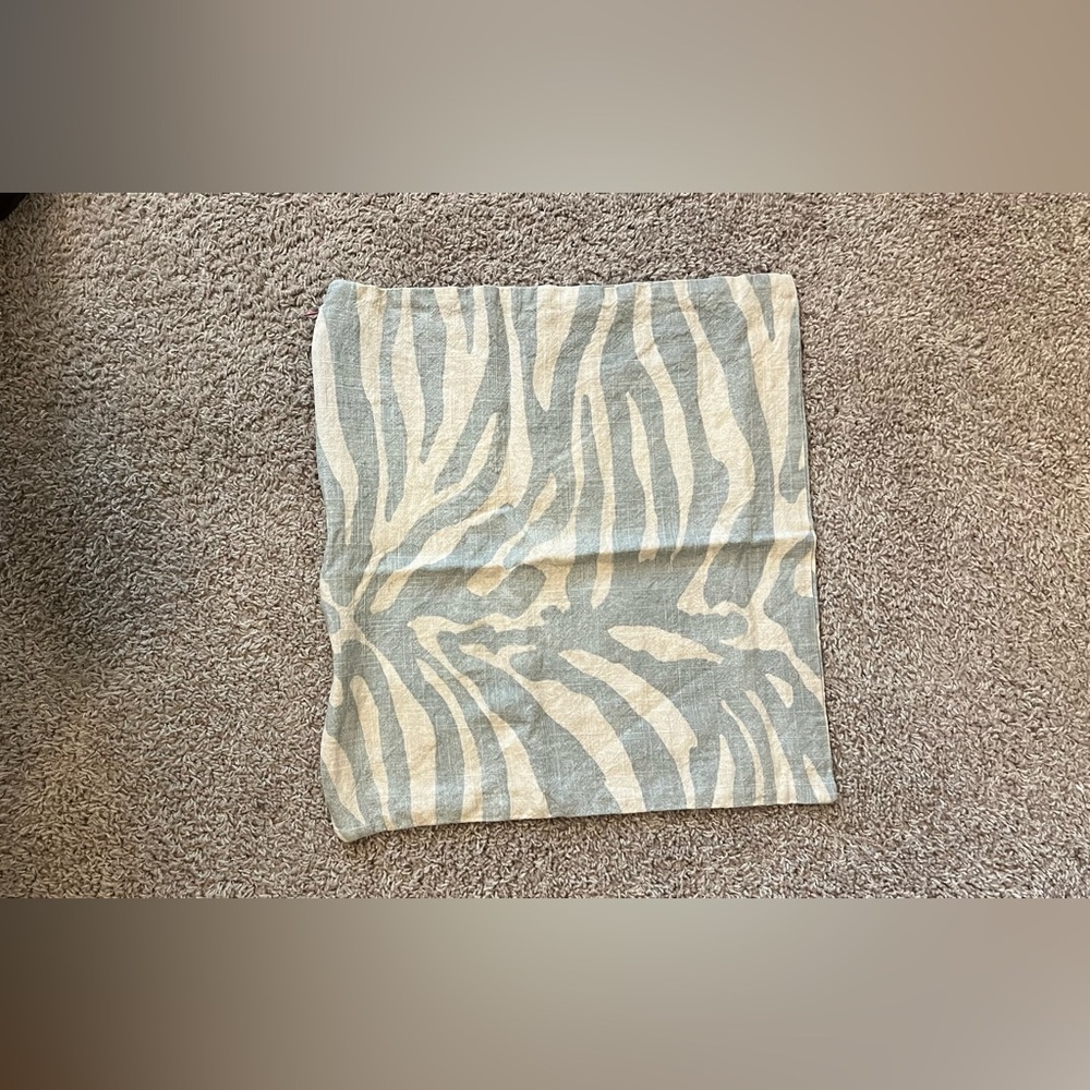 Thibaut fabric Zebra by Print Pillow Cover